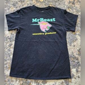 Black Mr. Beast Graphic T-Shirt